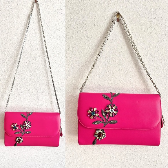 •••SOLD•••$6000 Auth Christian Dior Vif Runway Embellished Leather Chain Bag - Picture 5 of 17